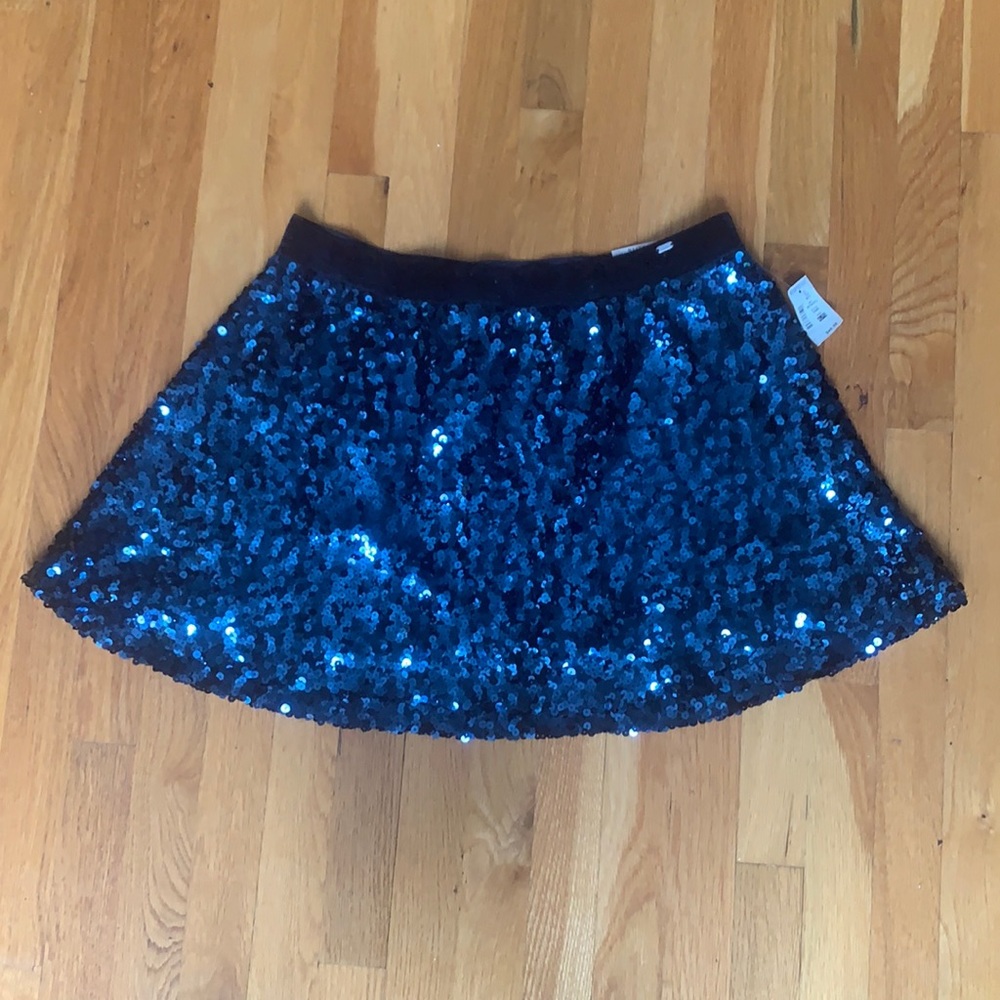 Aeropostale Sequined Skirt - Blue - XL NWT